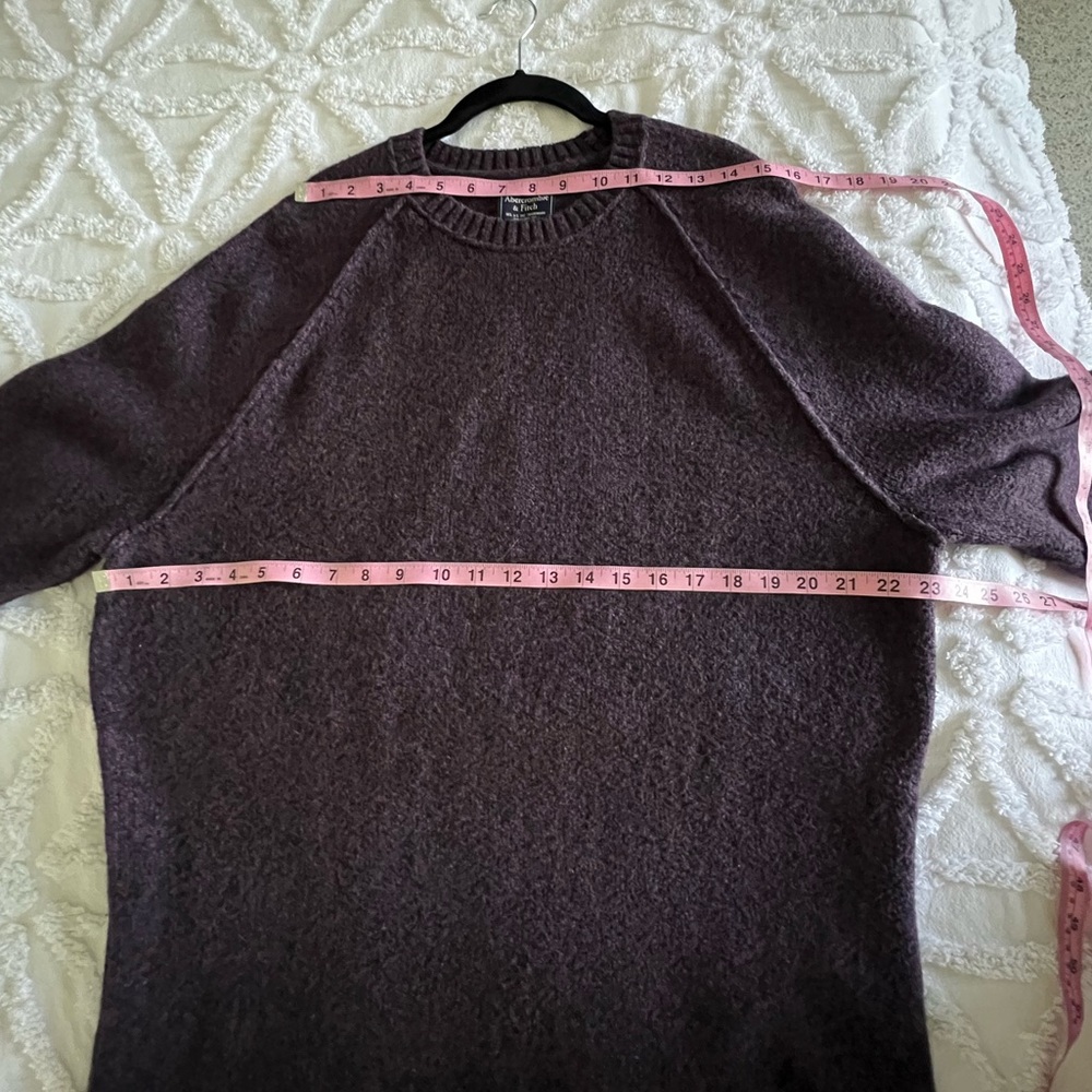Abercrombie & Fitch Plum Purple Raglan Sleeve Classic Sweater Size XXL - Picture 9 of 10
